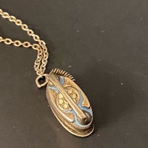 Vintage 1958 Sterling Silver Princess Phone  necklace